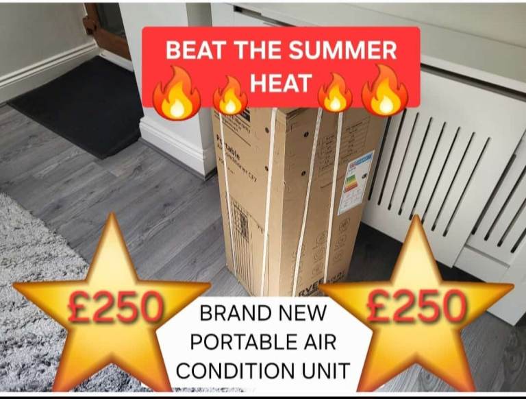 Powerful Portable Air Conditioner - New, With Remote, Cools Fast!