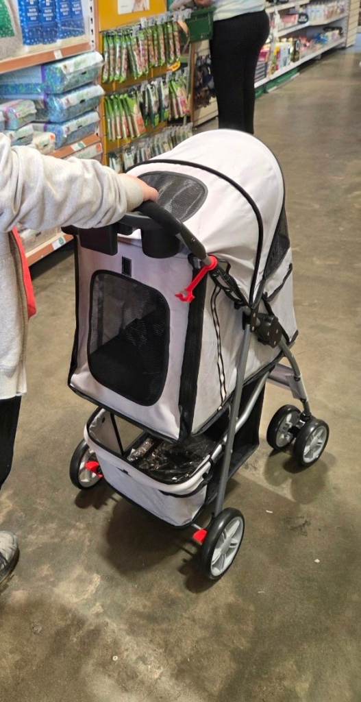 Pawhut pet stroller and raincovers