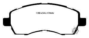DP21138 EBC GREENSTUFF FRONT BRAKE PADS TO FIT SUBARU IMPREZA 1996-2000