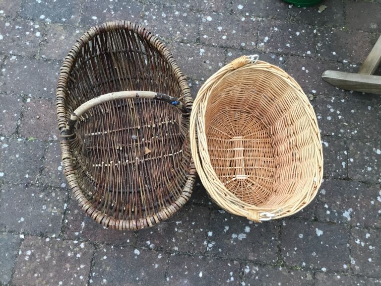 Pair of Wicker Storage Baskets – Good Condition