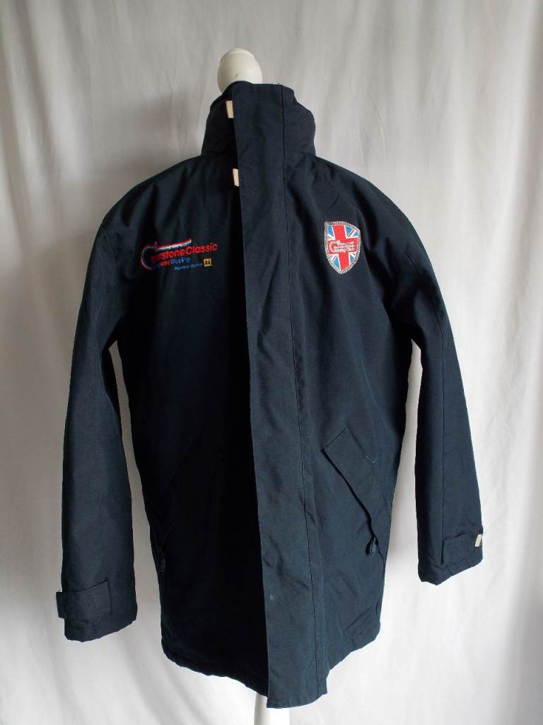 KARIBAN Mens Jacket Overcoat Blue Size Large