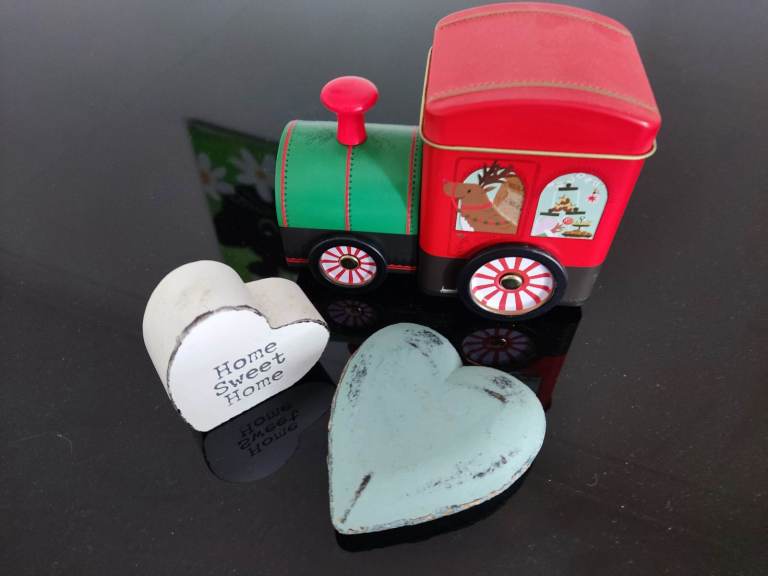 Home decoration, Christmas, train (NEW), heart 