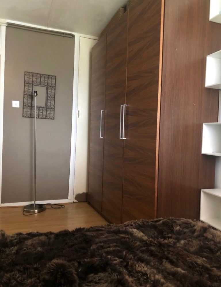 3 door walnut veneer wardrobe 