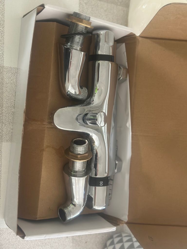 New Chrome Thermostatic Shower Mixer Valve Kit