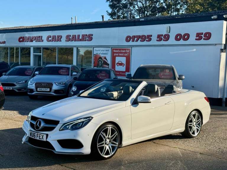 2016 Mercedes-Benz E Class E220 BlueTEC AMG Line 2dr 7G-Tronic CONVERTIBLE DIESEL Automatic