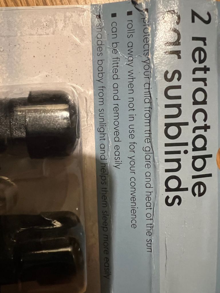 2 x Retractable Car Sunblinds Brand NEW