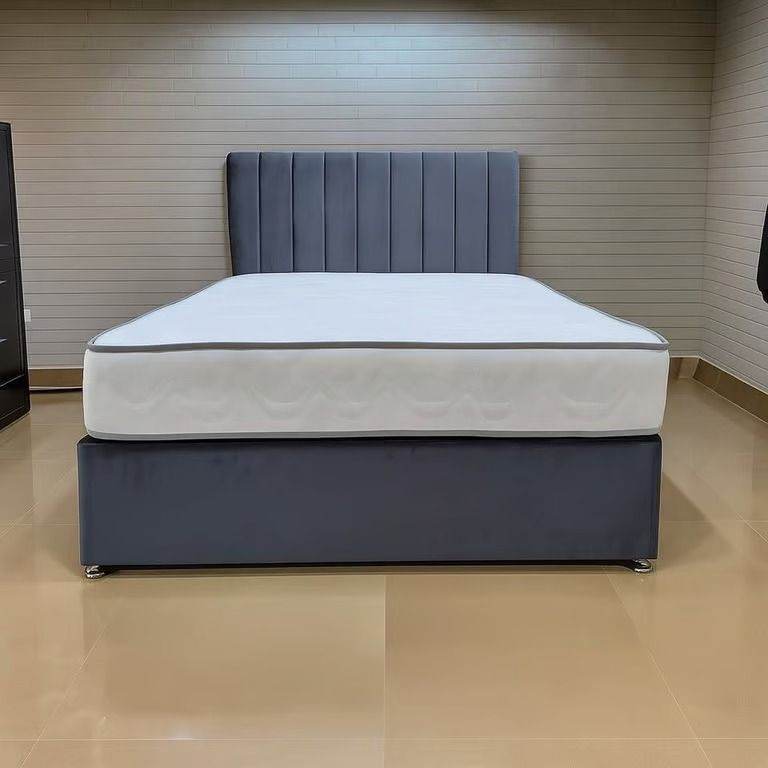 image for Luxury DIVAN 5FT King Size Divan Bed Base With Mattress + Storage >> Flat 20% Off >> COD>>
