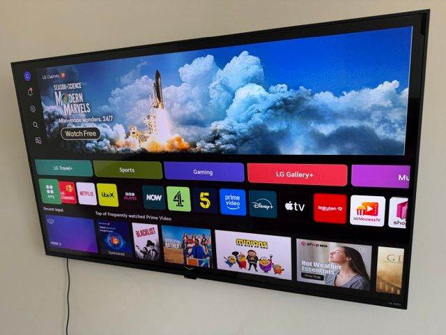 Large Flat Screen TV - 43 inch LG QNED80 AI 4K Smart TV 2024
