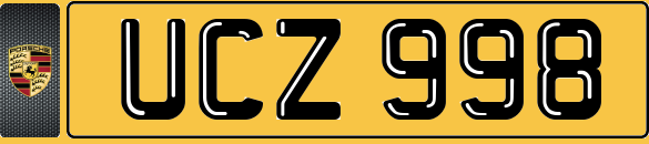 DATELESS Registration Number UCZ Plate UC 998 Ducati PORSCHE - DVLA Fee Included