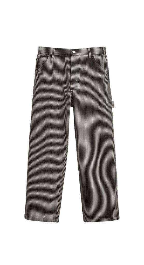 baggy fit striped carpenter trousers size 39