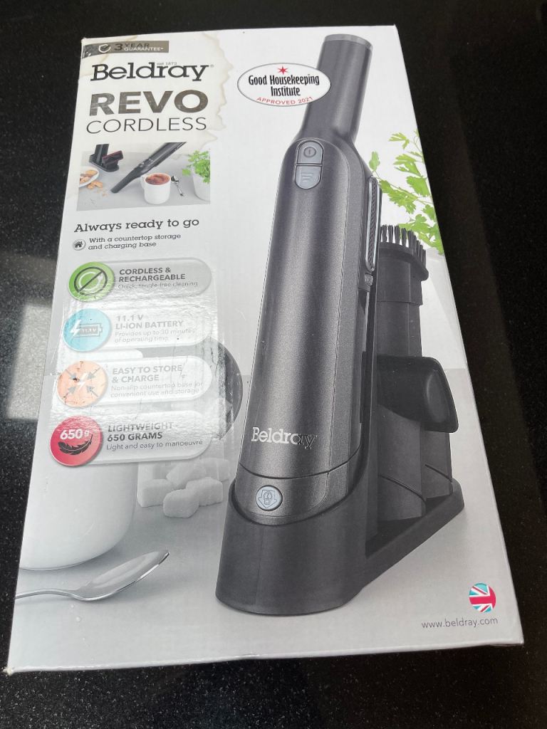 Beldray REVO Cordless Handheld Vacuum Cleaner - As New