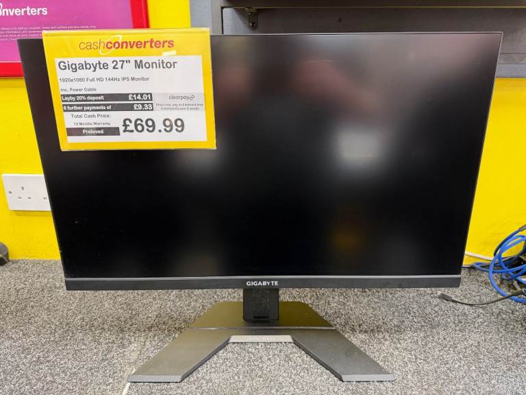 Gigabyte 27" Full HD 144Hz Monitor 