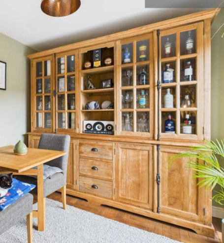 Antique teak dresser