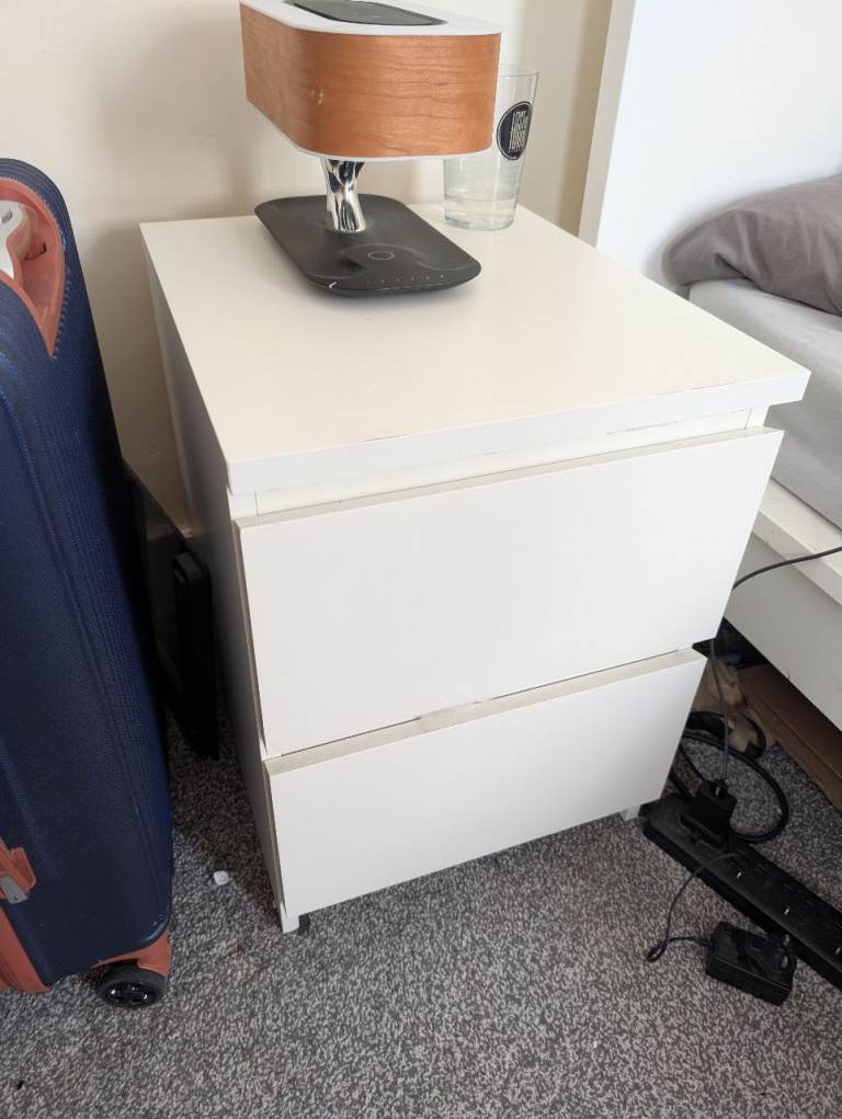 Bedside Table with Drawers