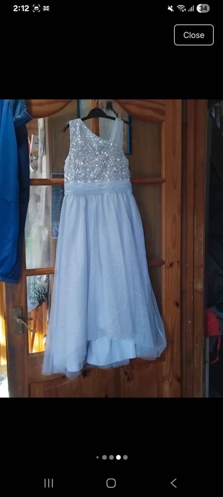 Monsoon Girls' Blue Party Dress – Good Condition