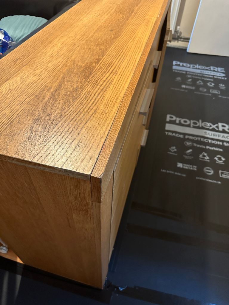 Sturdy Wooden Sideboard with Drawers and Cupboards