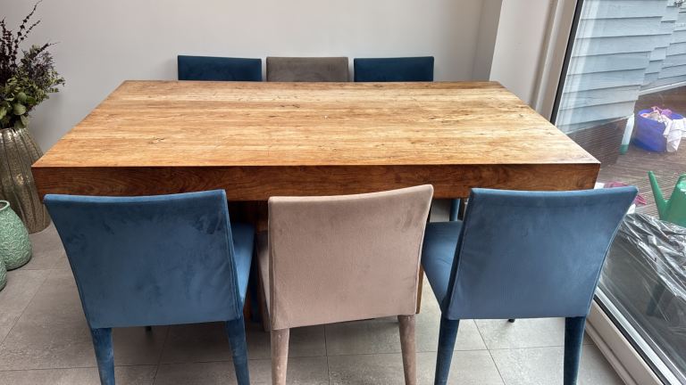 Real oak dining table and chairs | in Great Barr, West Midlands | Gumtree