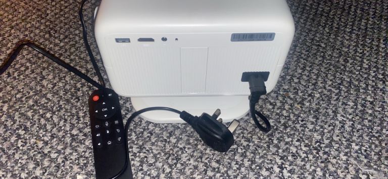 Mini Portable Projector with Remote and Power Cable