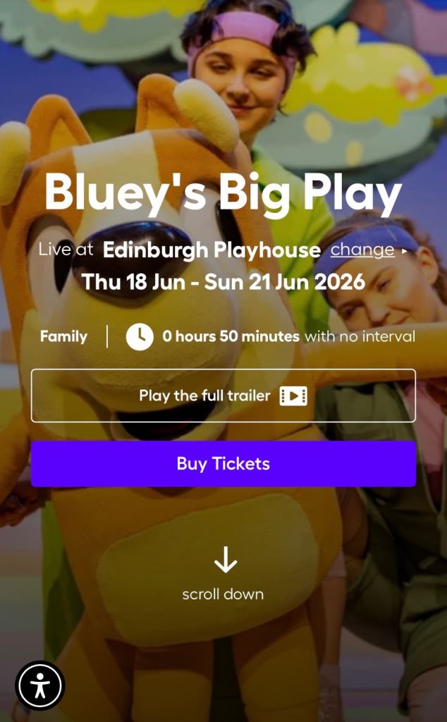 Bluey’s Big Play - Edinburgh Playhouse