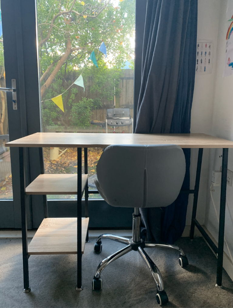 Wooden Desk + Chair - to pick up ASAP