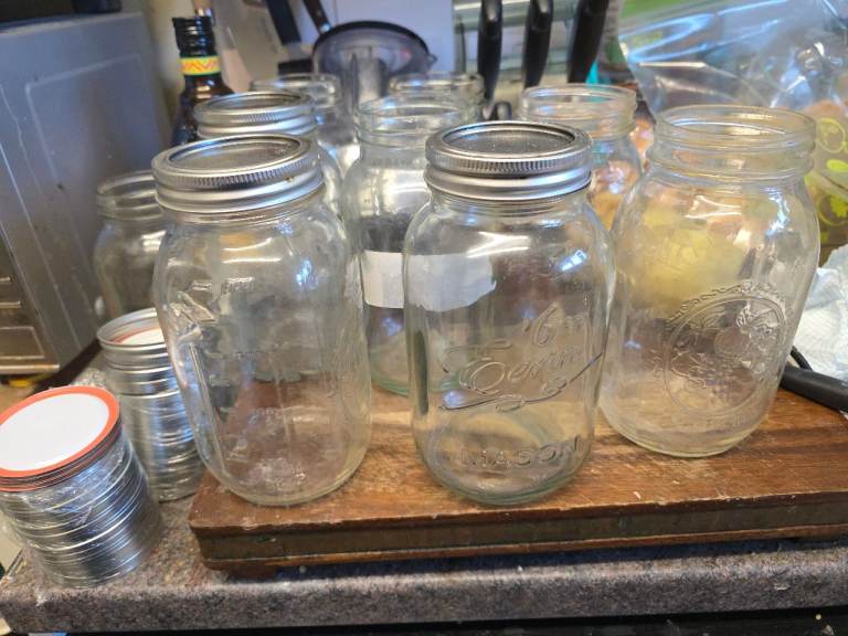 9 Mason jars kilner and ball 