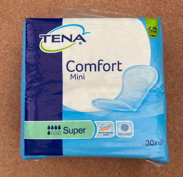 TENA Comfort Mini Super Pads - Pack of 30, New