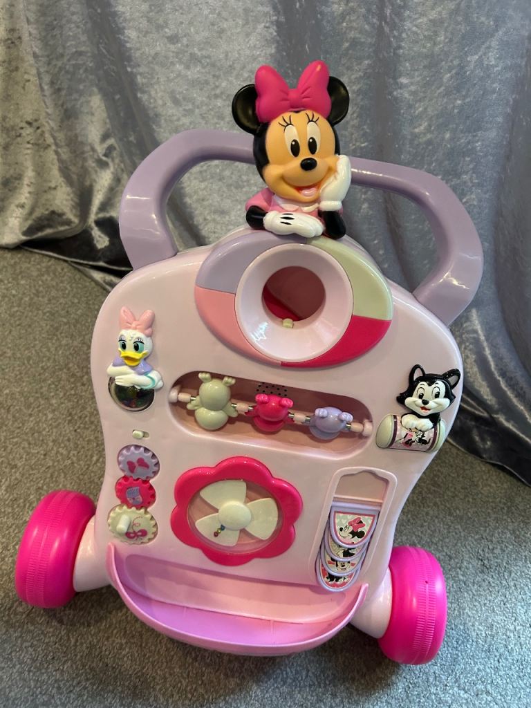 Minnie Mouse Baby Walker – Pink, Good Condition