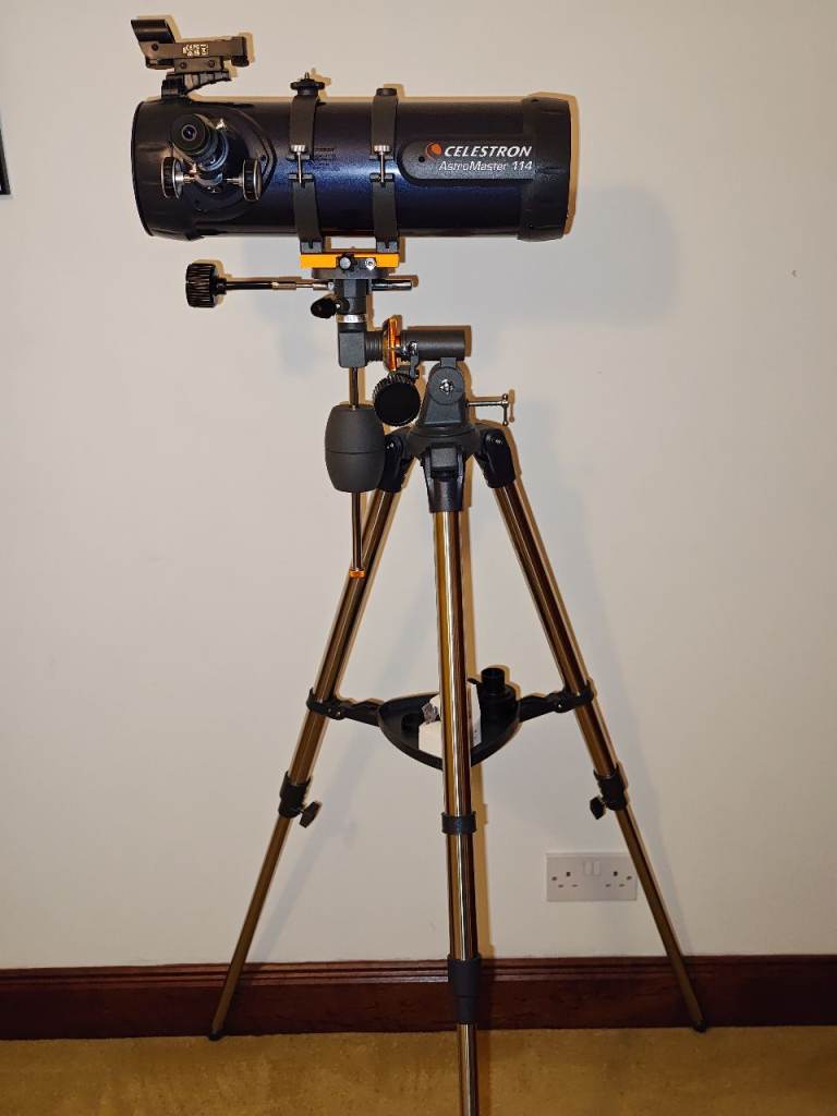 image for Celestron AstroMaster 114EQ Newtonian Reflector Telescope