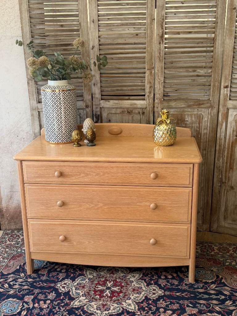 Stag 5 Drawer Chest - Natural Oak Finish
