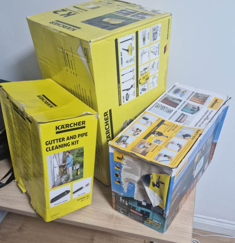 Karcher K2 High Pressure Washer with Gutter and Pipe Cleaning Kit