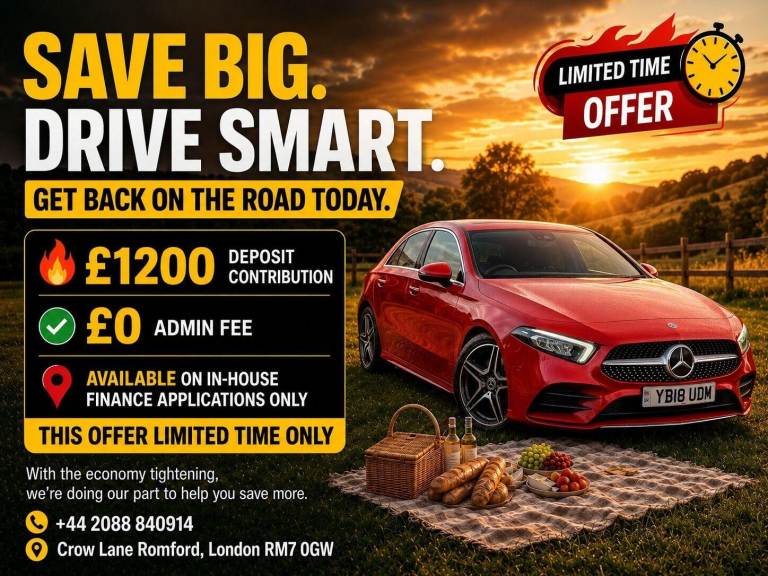 2018 Mercedes-Benz A-Class 1.3 A200 AMG Line (Executive) Hatchback 5dr Petrol 7G-DCT Euro 6 (s/s)...