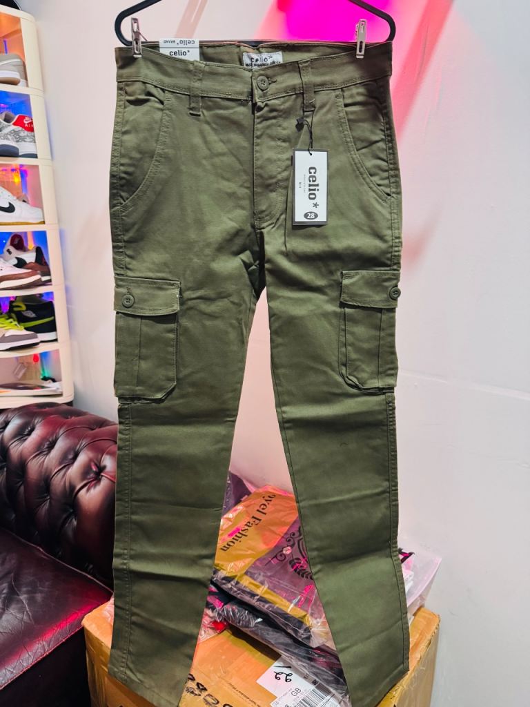 New Camo Cargo Trousers – Green, 