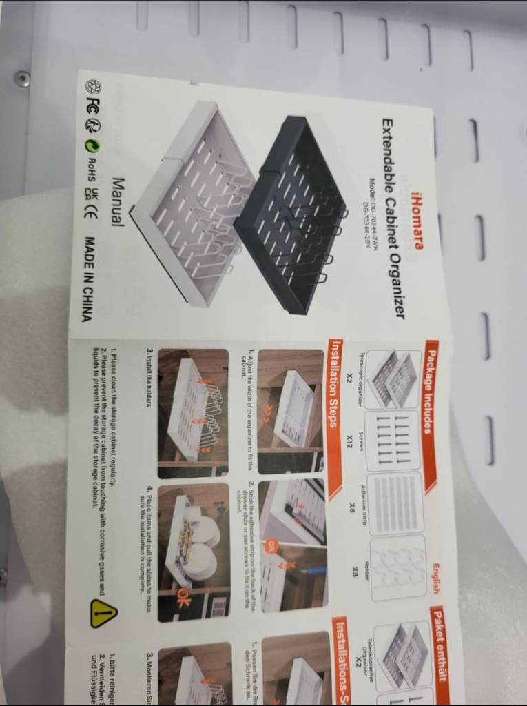 Band new 53cm extendable cabinet organizer 