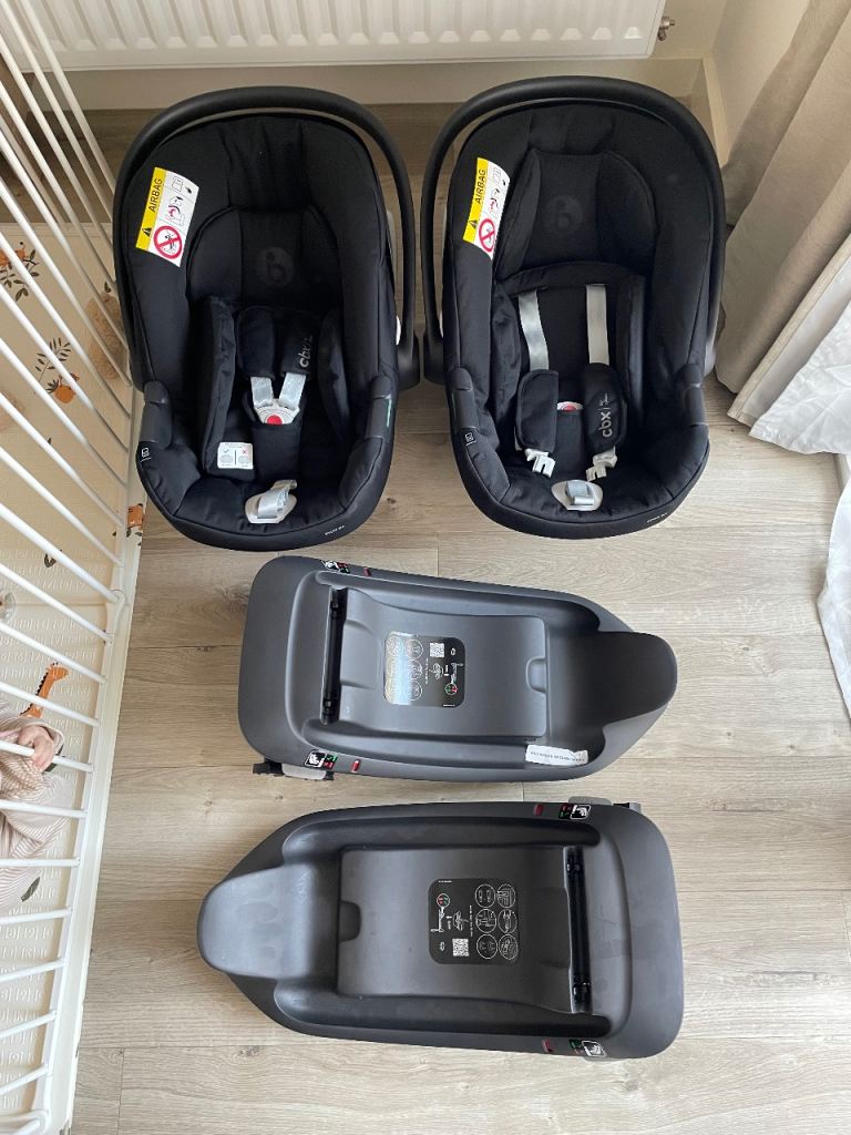 Cybex Aton B2 i-Size Car Seat + ISOFIX Base (Twin Set or Sold Separately) – Brand New