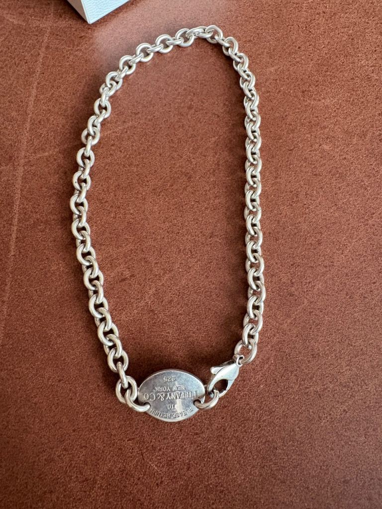 Genuine Tiffany & Co. 'Return to Tiffany' Oval Tag Necklace