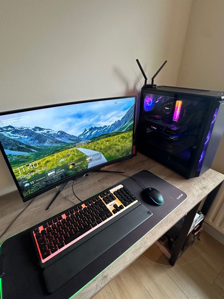 Ryzen 5 5600X Gaming PC Bundle | RX 6600 XT | 32GB RAM | 1TB SSD | 32” MSI Monitor