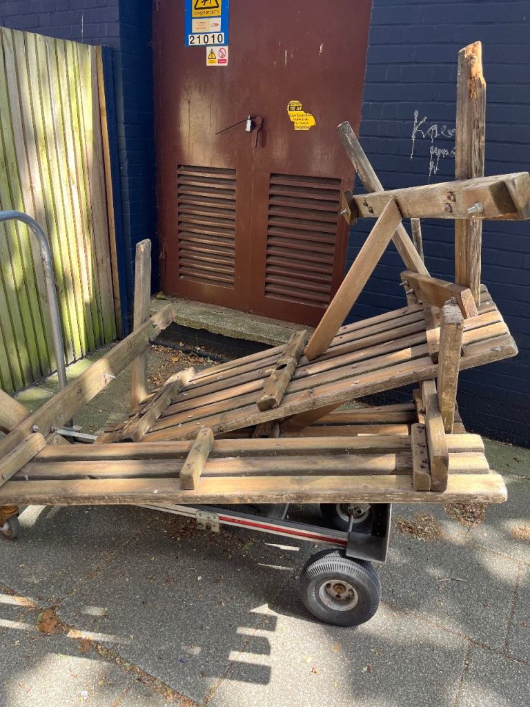 Damage picnic tables 