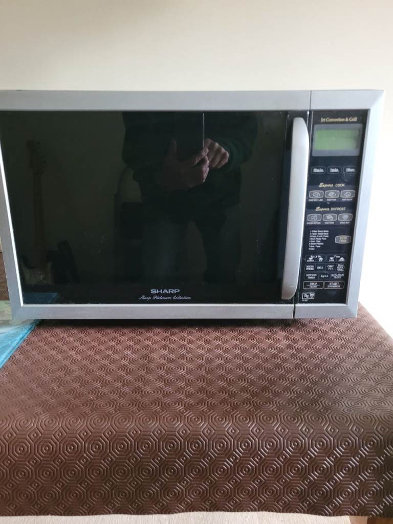 Sharp Microwave Oven - Silver, Good Condition