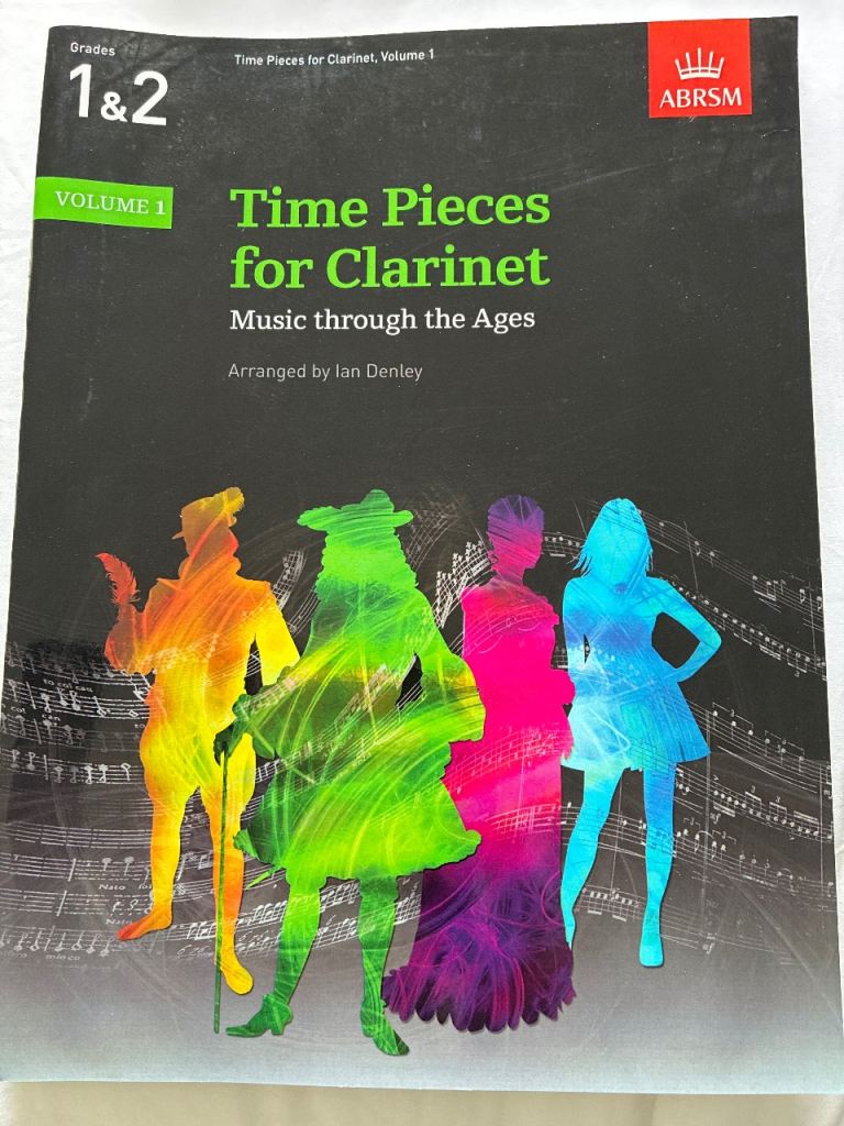 ABRSM Time Pieces for Clarinet Volume 1 - Grades 1 & 2 Music Book