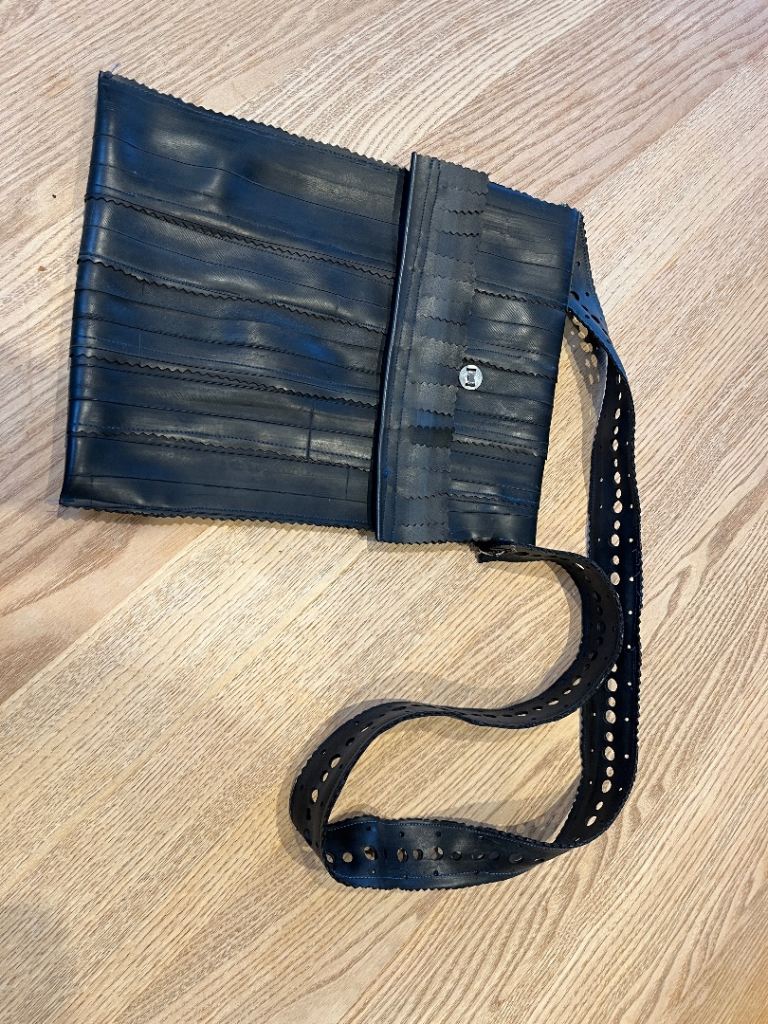 Chic upcycled handbag 