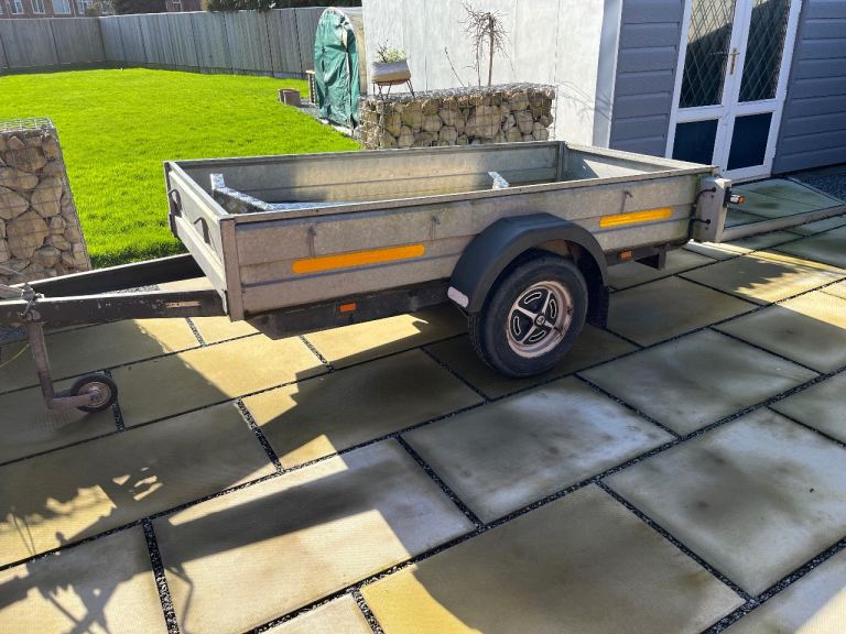 8 x 4 Car Trailer. Galvanised 