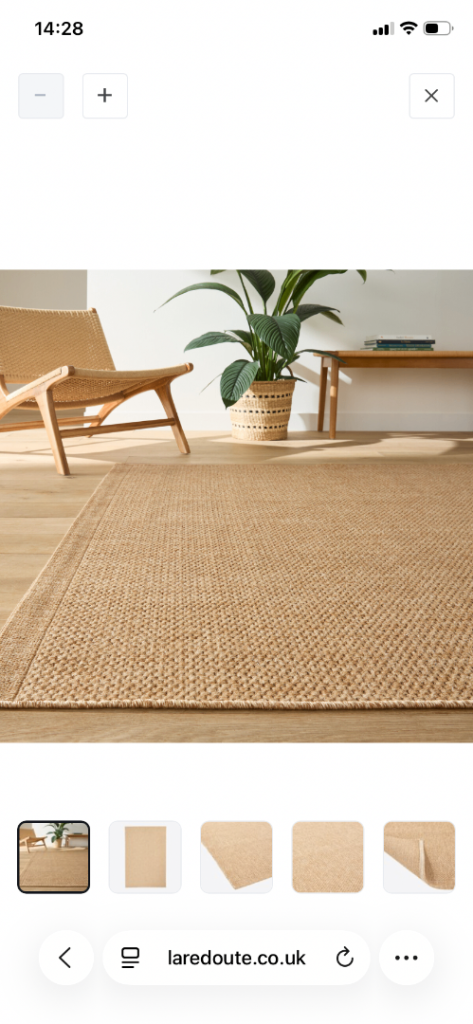 *** BRAND XXL Jute indoor/outdoor RUG ***