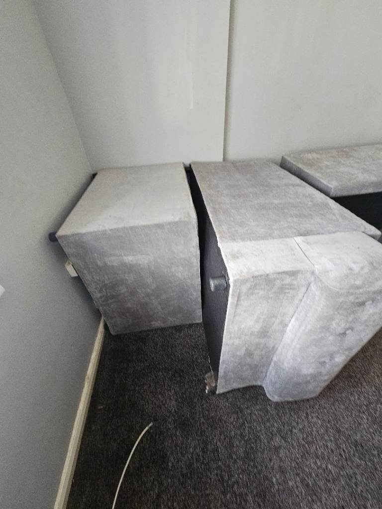 Grey Corner Sofa Set – Good Condition, Fabric