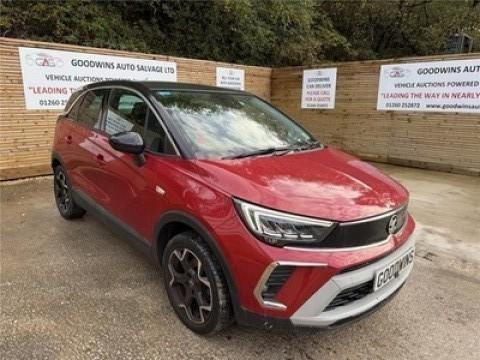 2021 71 VAUXHALL CROSSLAND ELITE NAV 1.2T ACCIDENT DAMAGED REPAIRABLE SALVAGE