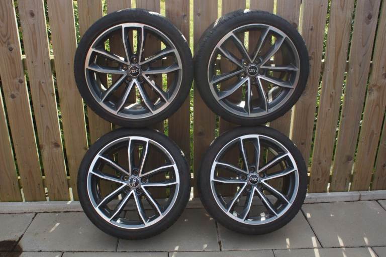Genuine Audi 19" S5/A5 alloy wheels & tyres (VGC)