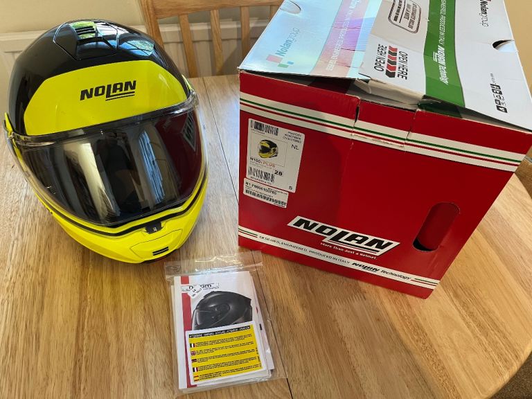 Nolan N100-5 plus motorcycle flip front helmet small.