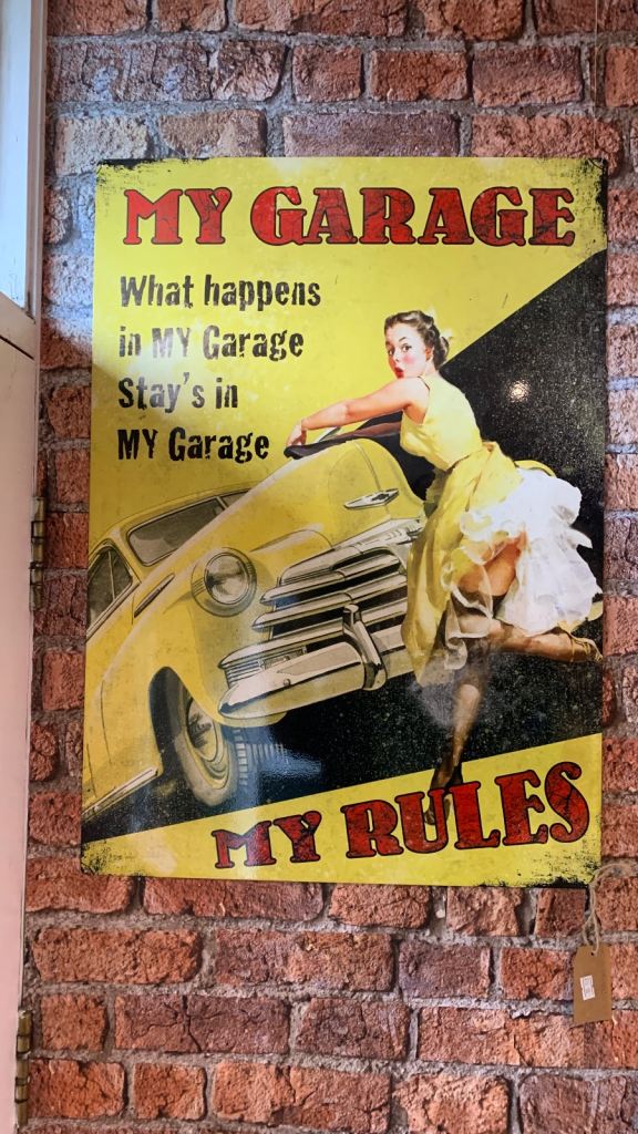 Metal wall sign 50cm x 70cm