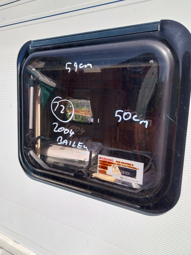 Bailey ranger caravan kitchen window 
