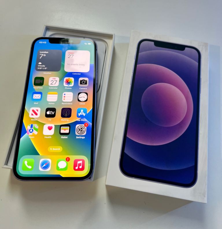 Apple iPhone 12 64GB - Purple, Unlocked