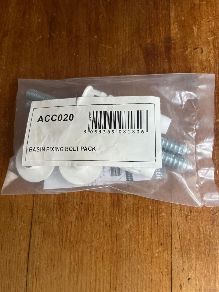 New Basin Fixing Bolt Pack